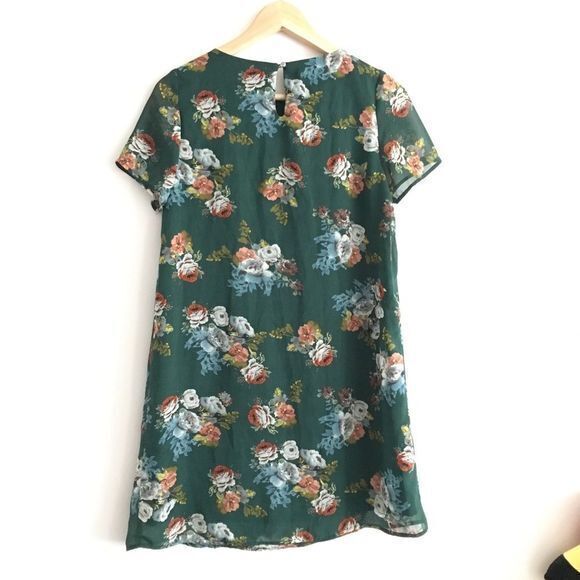 3/$15- Tobi Floral Print Mini‎ Shift Dress Lined Sh - Picture 6 of 6